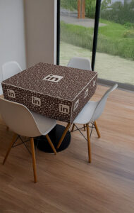 Table cover spandex graphics